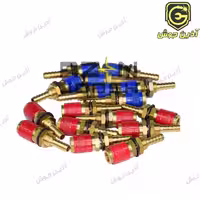سرشلنگی با کانکتور فشاری مادگی قرمز و آبی گام الکتریک