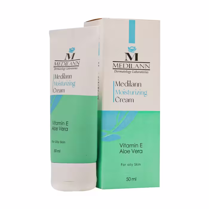 کرم مرطوب کننده پوست چرب مدیلن MOISTURIZING CREAM MEDILANN