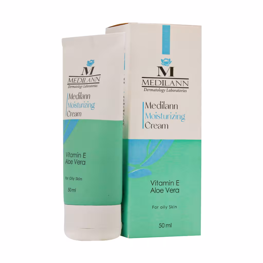 کرم مرطوب کننده پوست چرب مدیلن MOISTURIZING CREAM MEDILANN