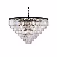 لوستر کریستالی 8 طبقه گرد رایکا مدل کاردی RAIKD46