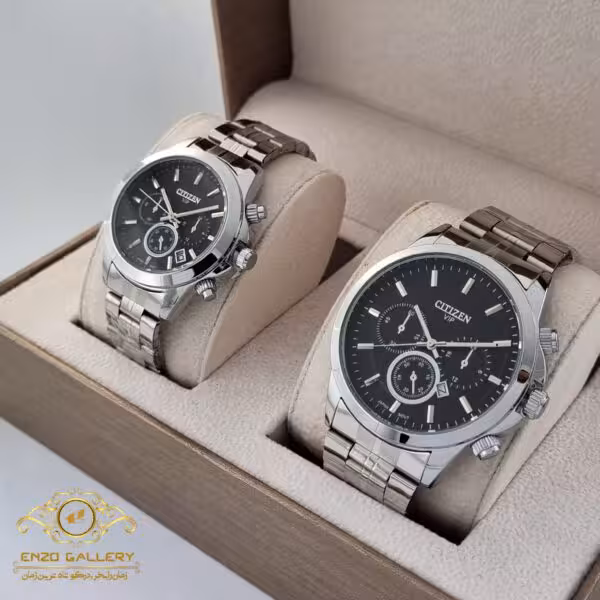 ساعت مچی سیتیزن سه موتوره ست فلزی جدید  ct241