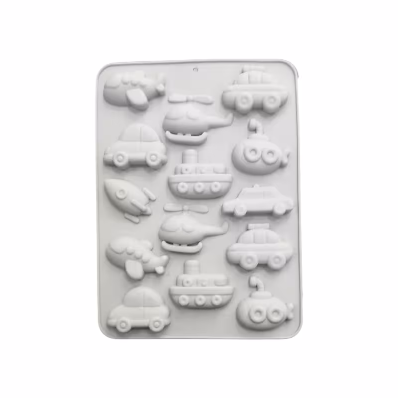 قالب سیلیکونی شکلات دریایی وماشین وارداتی 14عددی 17*23 سانت