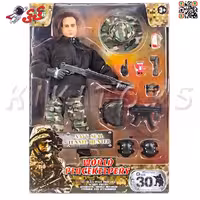 اکشن فیگور سرباز با شاتگان تجهیزات نظامی 90902 برند ام اند سی WORLD PEACEKEEPERS WITH ACCESSORIES