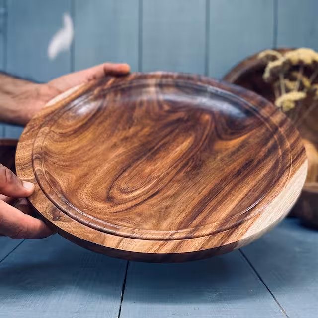 ظرف چوبی پذیرایی آکاسیا کد 0967