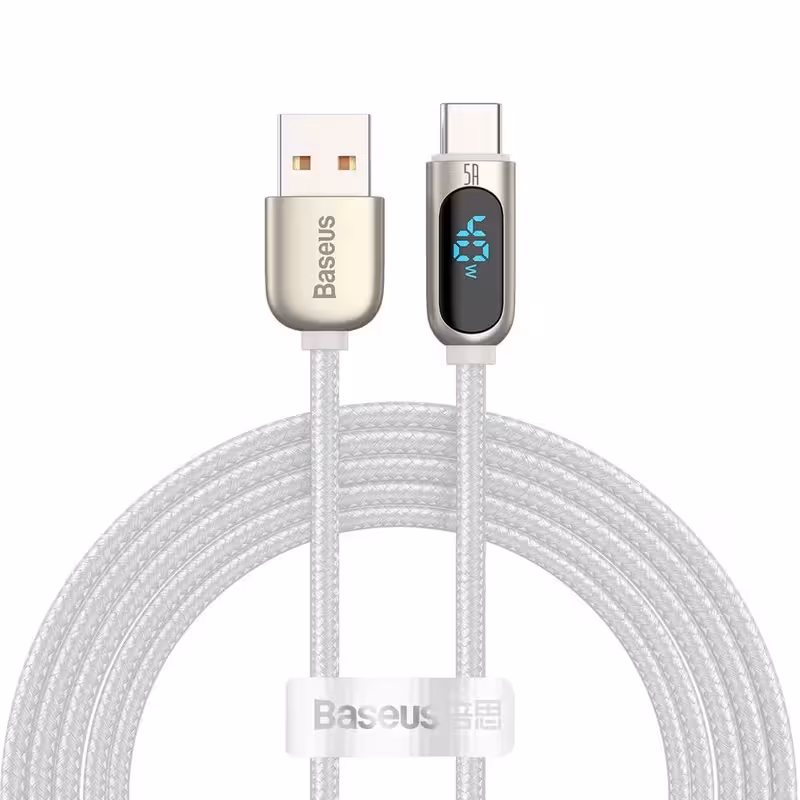 کابل تبدیل USB به USB-C باسئوس مدل Display Fast Charging 40W طول 2 متر