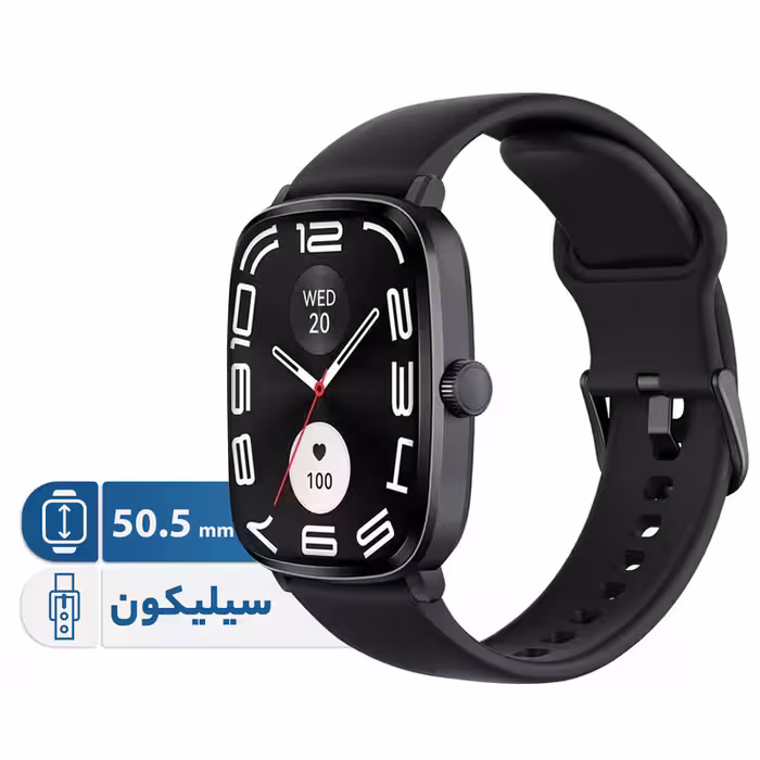 ساعت هوشمند 50.5 میلی متری هایلو مدل RS5 با بند سیلیکونی | کالا مکس