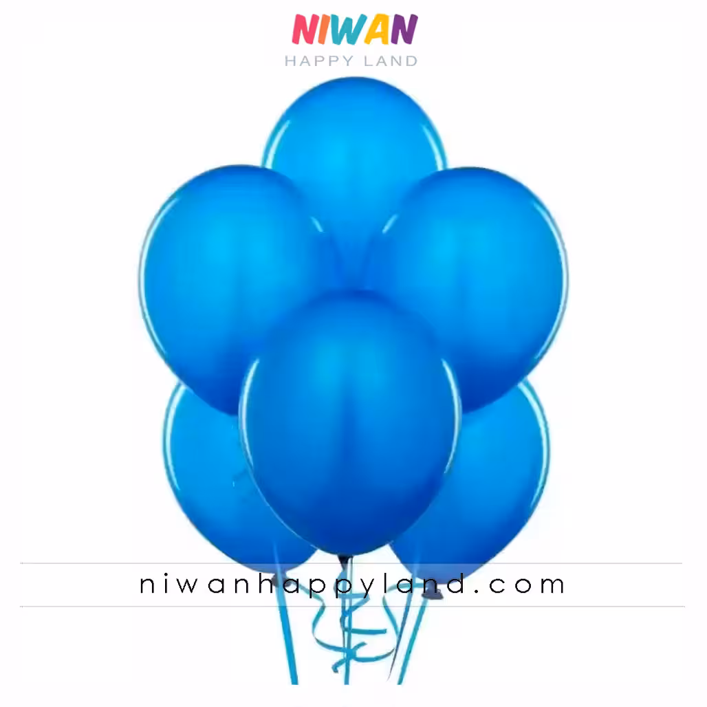 پک بادکنک آبی 6عددی