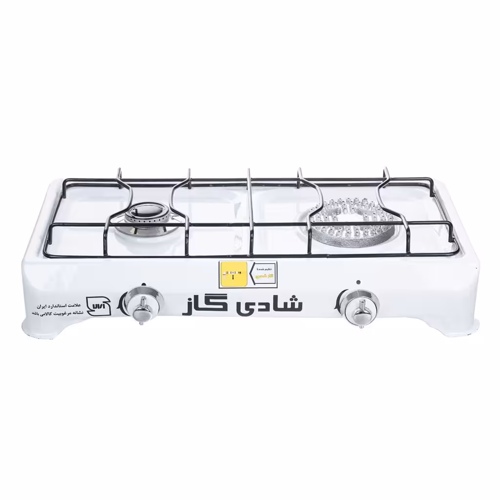 اجاق گاز دو شعله رومیزی شادی گاز مدل آناهیتا دو شعله معمولی و ساده (2 شعله)