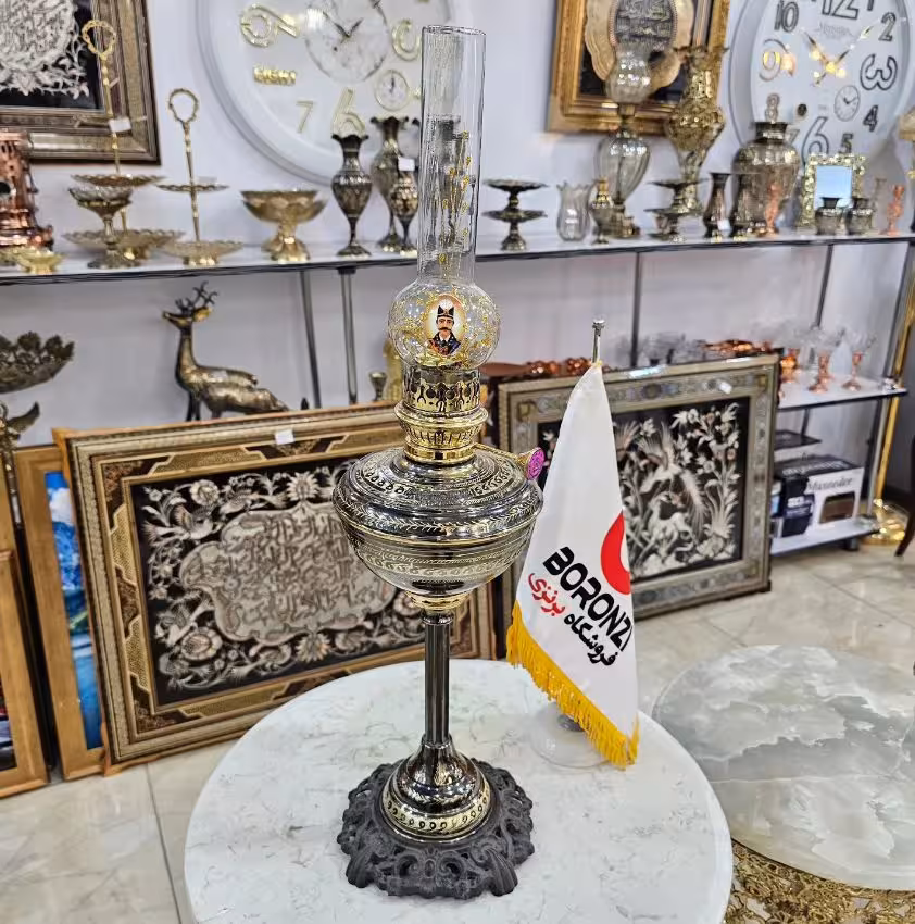 چراغ گرد سوز روسی بازسازی شده کار دست