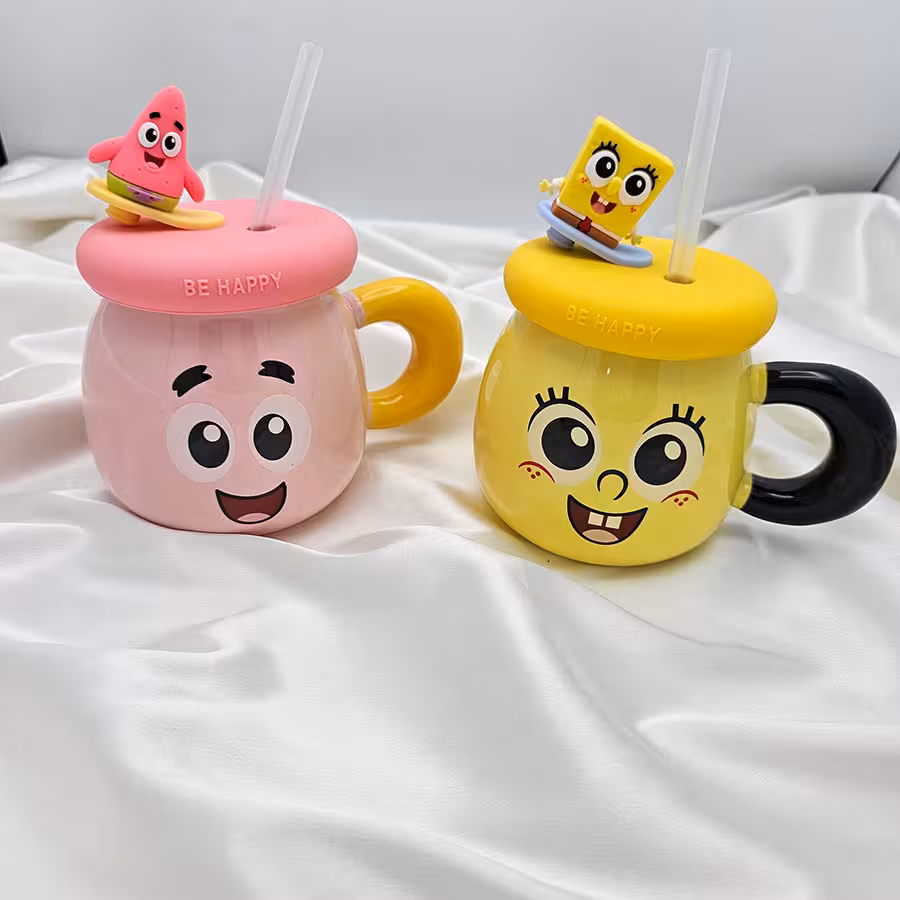 ماگ فانتزی با درب مدل اسکیت برد