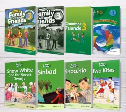 پکیج کامل فمیلی اند فرندز 3 | کتاب انگلیسی Family and Friends 3 2nd