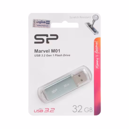 فلش مموری USB3.2 سیلیکون پاور مدل Marvel M01 ظرفیت 32 گیگ