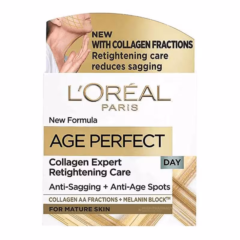 کرم روز ضد چروک کلاژن لورال 50 میل مدل Age Perfect