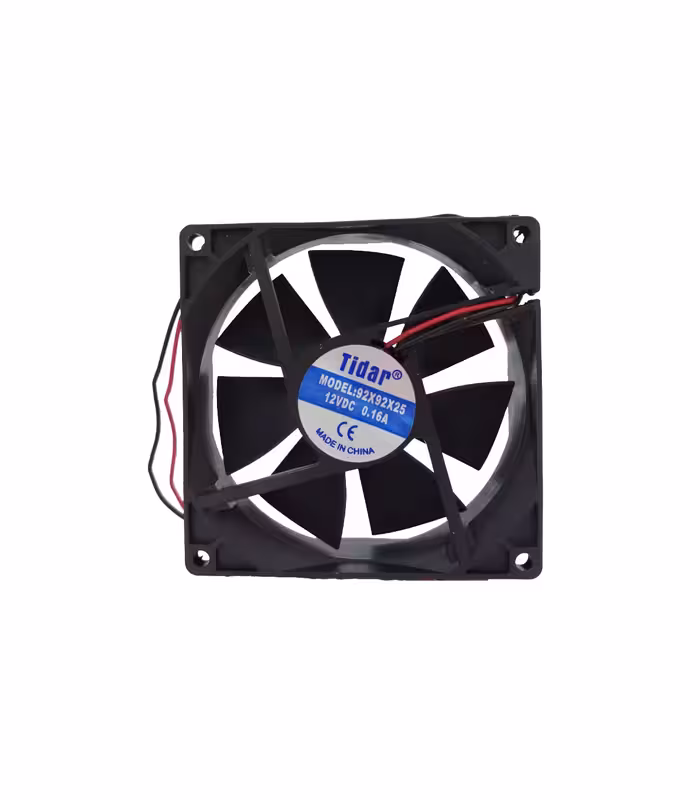 فن 12 ولت 0.16A امپر سایز9*9 ضخامت 25 میلی