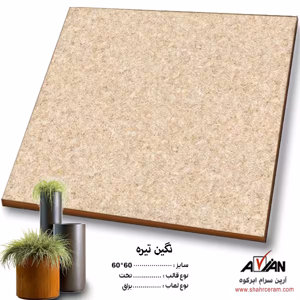 سرامیک نگین تیره 60*60 کاشی آرین سرام