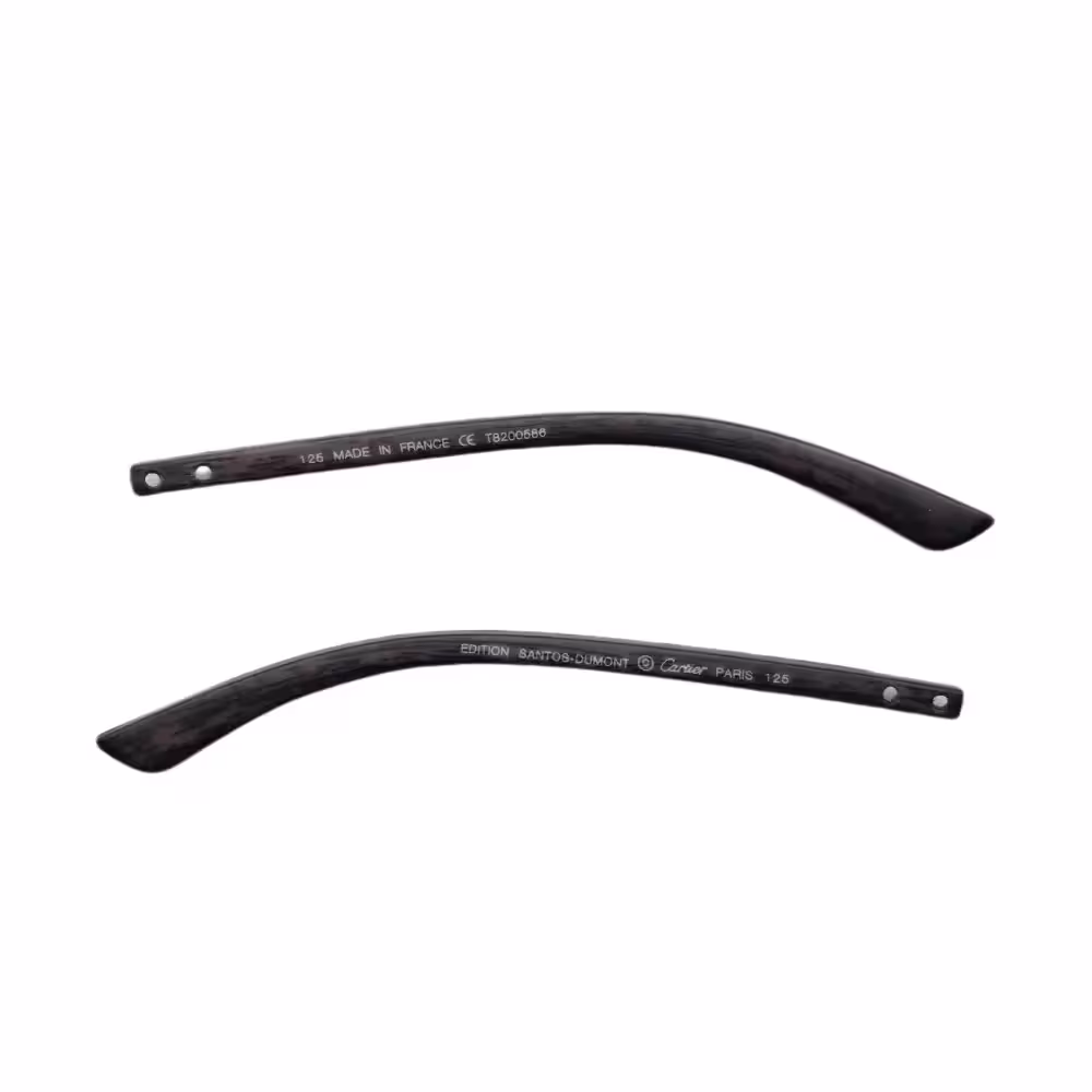 دسته عینک کارتیر طرح چوب مدل 125 مشکی