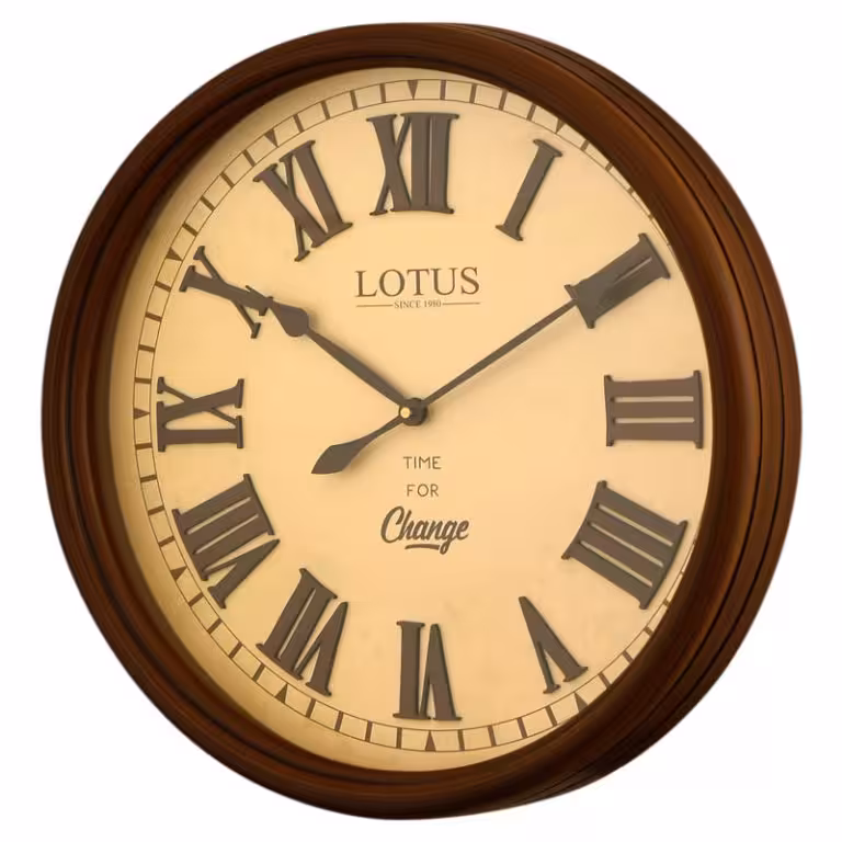ساعت دیواری چوبی لوتوس مدل BROWNDELL
