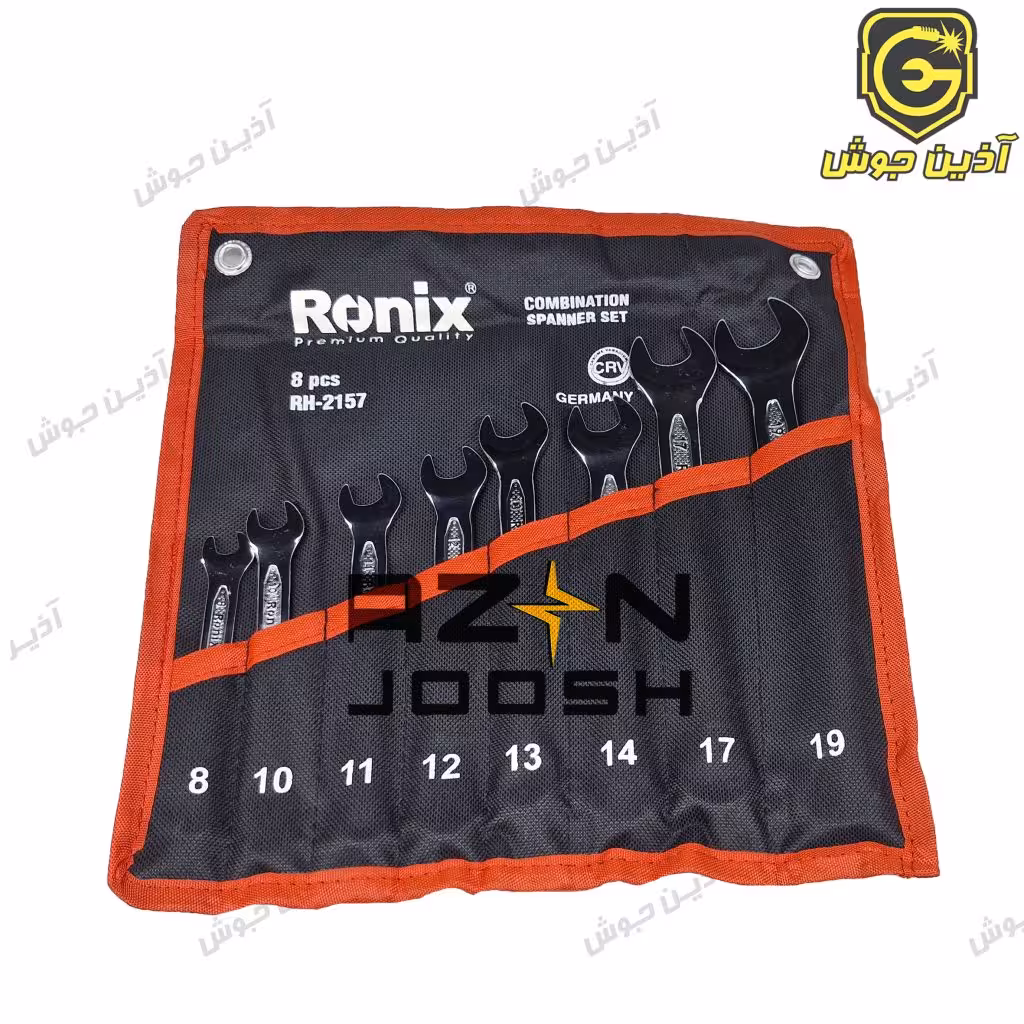 ست آچار یکسر رینگی کیفی 8 عددی رونیکس Ronix مدل RH-2157 آلمان