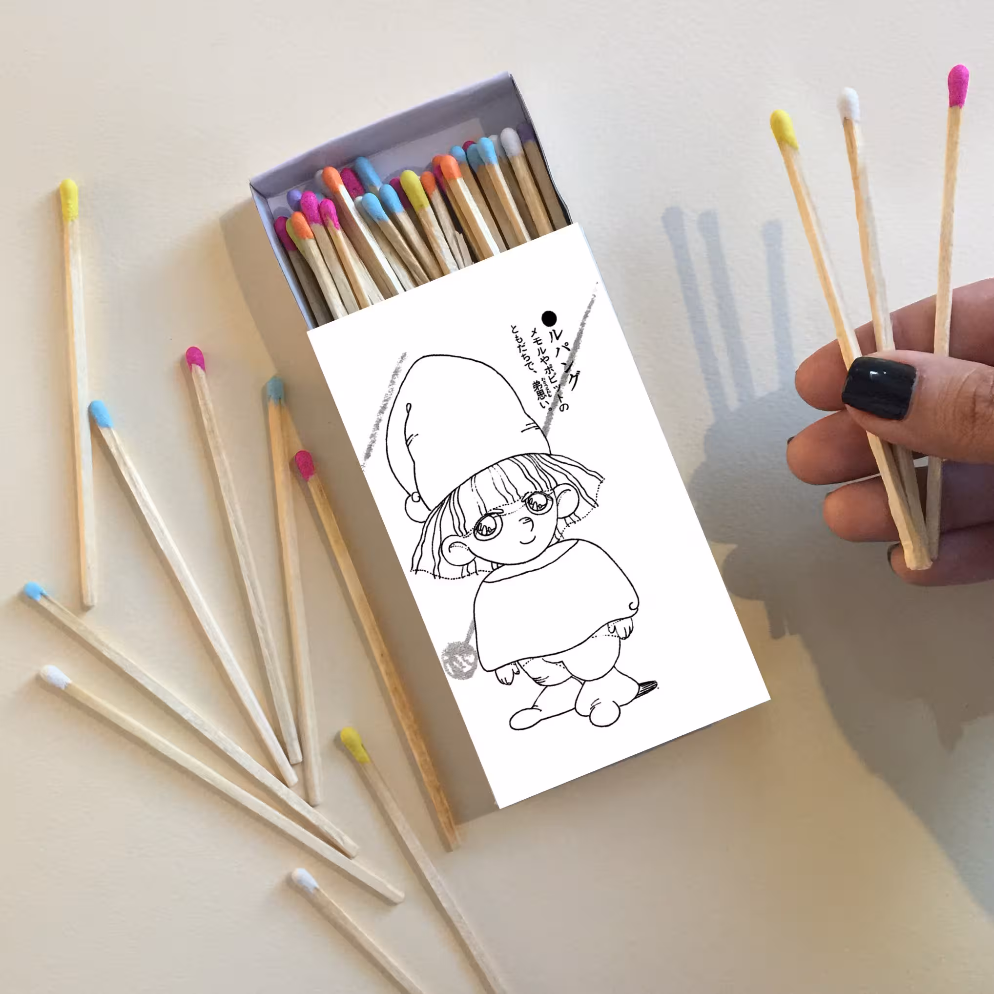 کبریت 10 سانتیمتری طرح نوستالژی سریال جذاب ممول