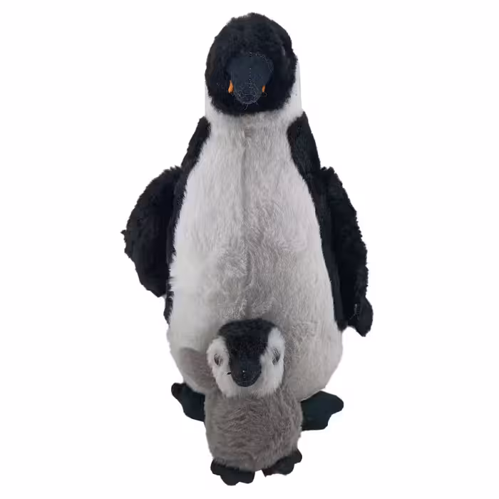 عروسک پولیشی پنگوئن با بچه 30 سانتی