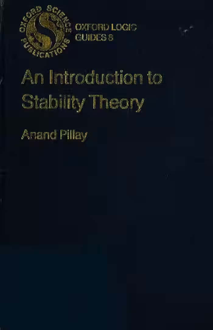 خرید و دانلود نسخه کامل کتاب An Introduction to Stability Theory
