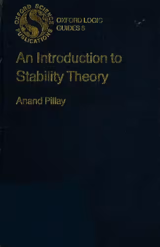 خرید و دانلود نسخه کامل کتاب An Introduction to Stability Theory
