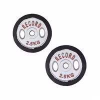 وزنه صفحه دمبل دور لاستیک 2.5 کیلوگرمی رکورد بسته دوعددی