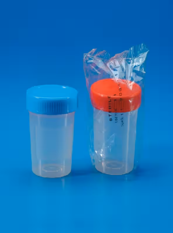 ظرف نمونه گیری غیر استریل شفاف