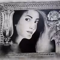 تابلو سیاه قلم 