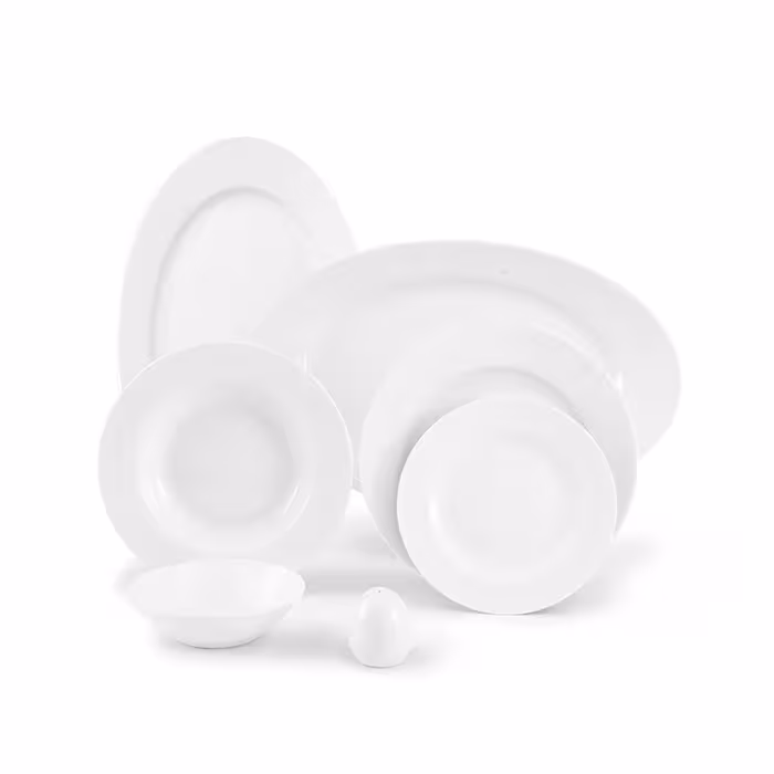 سرویس چینی 28 پارچه 6 نفره طرح سفید