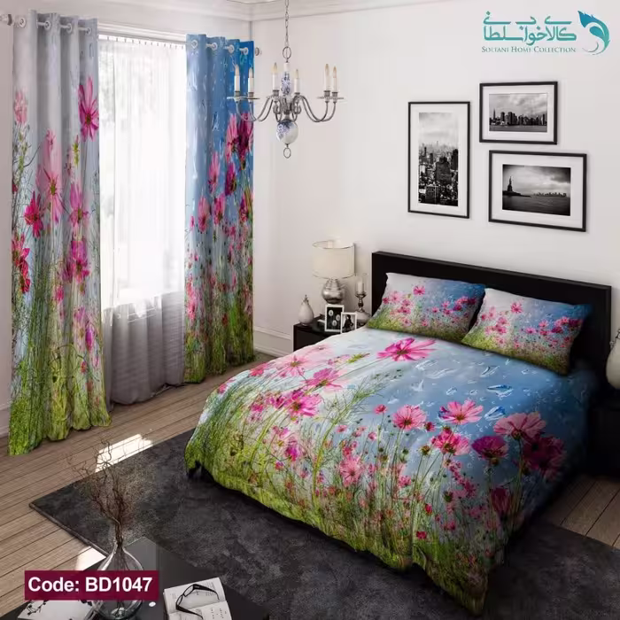 روتختی طرح گلدار دو نفره کد BD1047