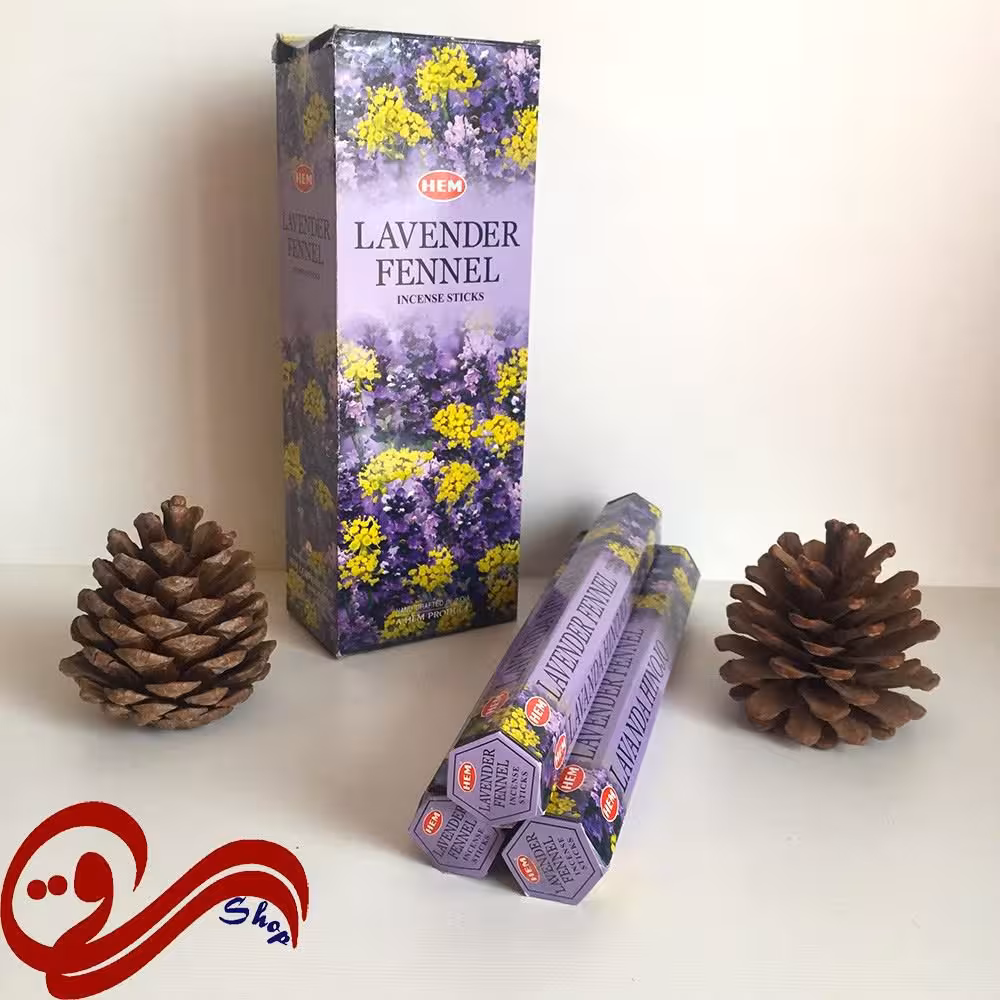 عود شاخه ای اسطوخدوس رازیانه HEM Lavender Fennel Incense Sticks