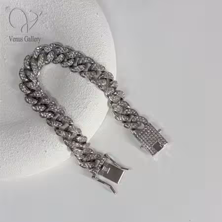 دستبند کارتیر فول نگین 12 میل کد 9842