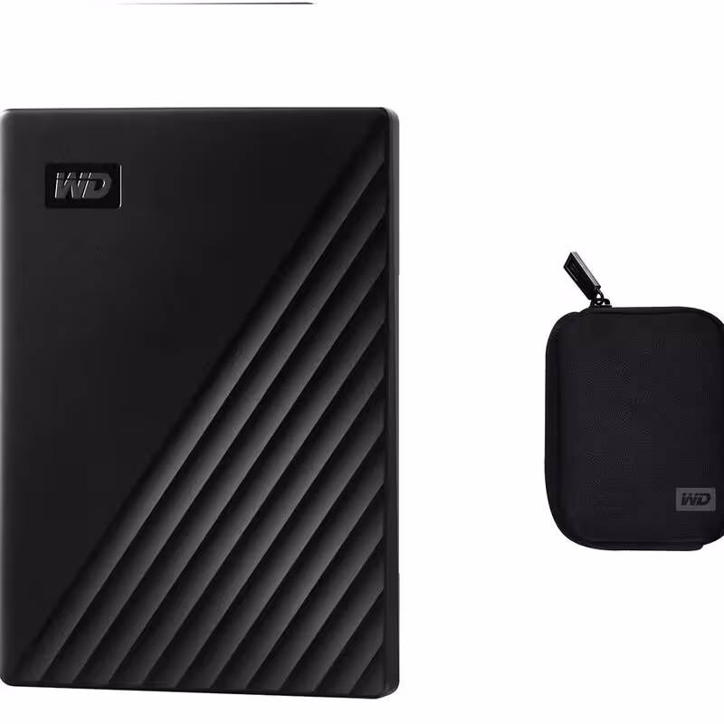 هارد اکسترنال وسترن دیجیتال مدل مای پاسپورت ارجینال 2 ترابایت همراه با کیف اصلی
