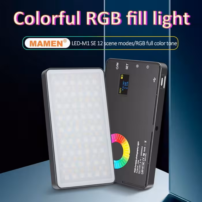 نور پرتابل MAMEN SL-C02 (RGB)