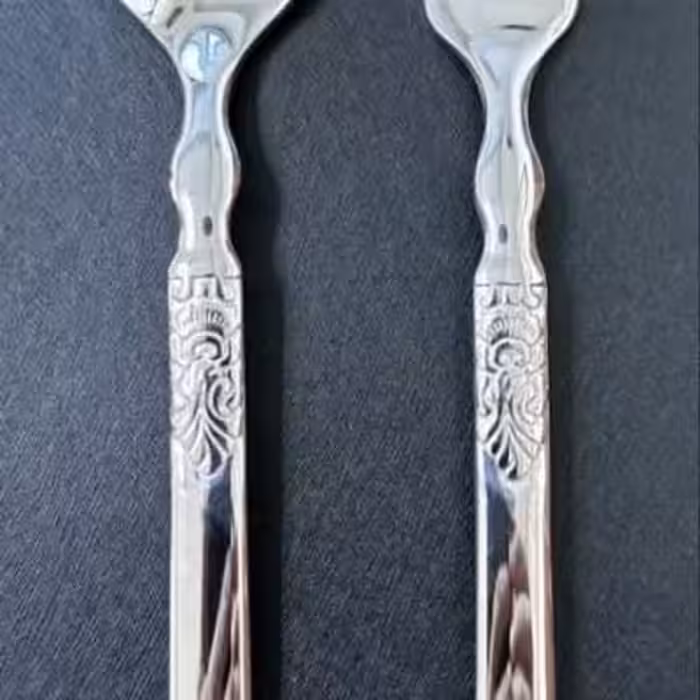 سرویس قاشق و چنگال نقره ای 24 نفره 128 پارچه جی وان مدل گراسو سلطنت