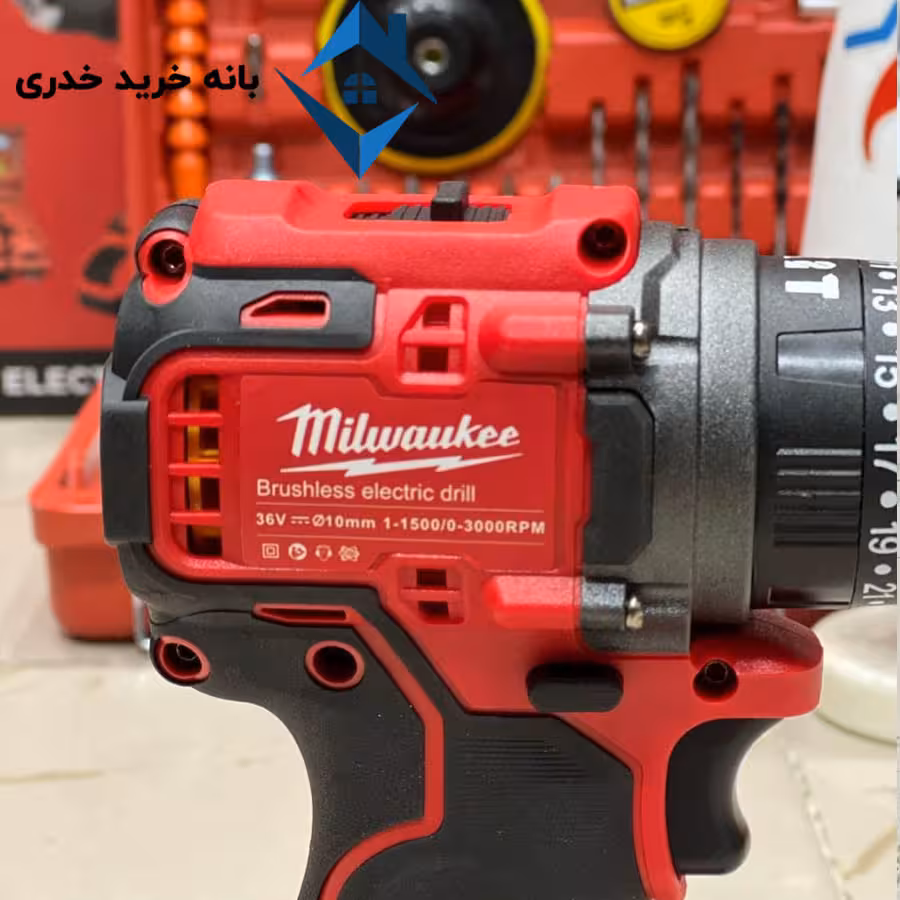 دریل شارژی موتور براشلس مارک میلواکی