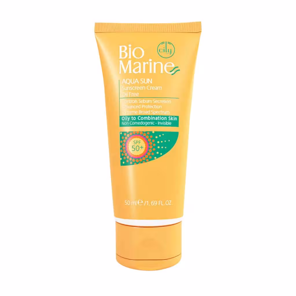 کرم ضد آفتاب فاقد چربی SPF50 بایومارین مناسب پوست های چرب