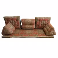 ست 7 تکه پشتی ترمه مدل شاه نشین - کد 1111