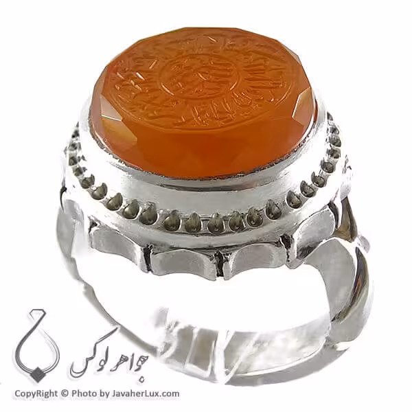 انگشتر نقره عقیق یمنی حکاکی سوره توحید _ کد : 100124