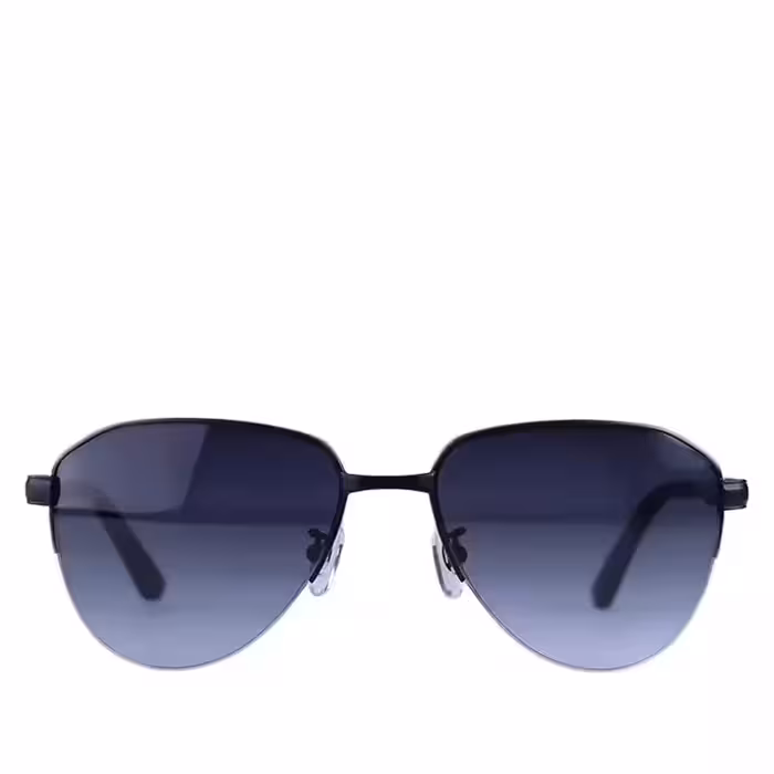 عینک آفتابی مردانه پرادا نیم فریم خلبانی مشکی PR 98 WS/4