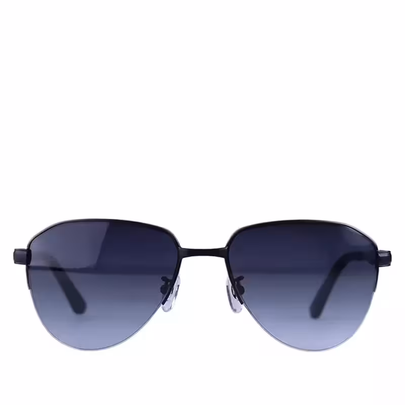 عینک آفتابی مردانه پرادا نیم فریم خلبانی مشکی PR 98 WS/4