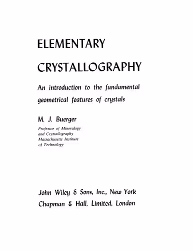 خرید و دانلود نسخه کامل کتاب Elementary crystallography; an introduction to the fundamental geometrical features of crystals