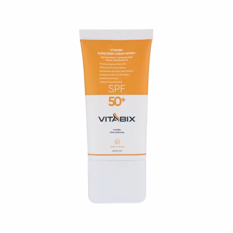 کرم ضد آفتاب بی رنگ با SPF 50 مناسب پوست خشک و معمولی