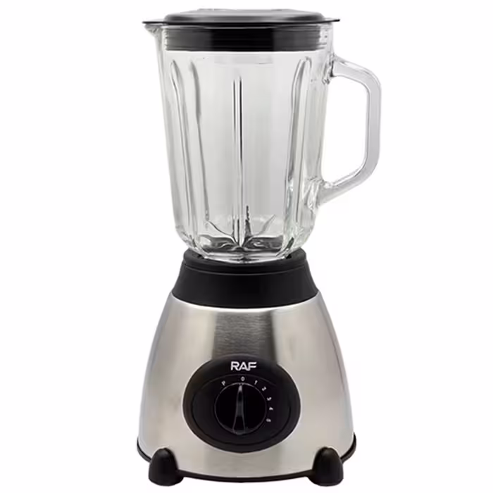 مخلوط کن و آسیاب راف مدل R367 با ظرفیت 1.5 لیتر و 5 سرعته همراه کاسه شیشه