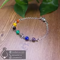 دستبند خلخال زنجیری استیل هفت چاکرا جواهرلوکس _ کد 401062