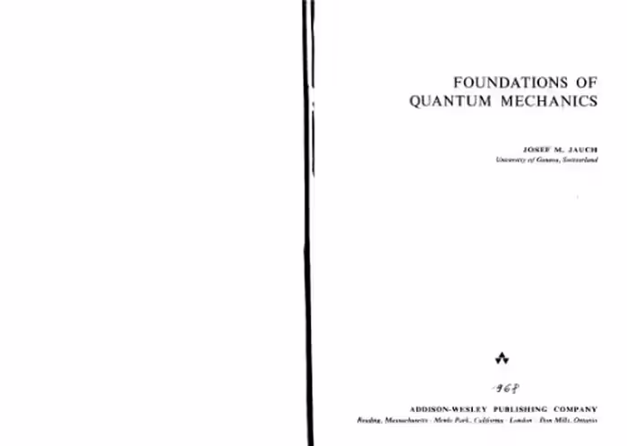 خرید و دانلود نسخه کامل کتاب Foundations Of Quantum Mechanics