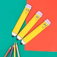 خطکش چوبی طرح مداد