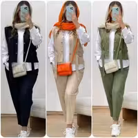 سه تیکه کتان کش مدل النا