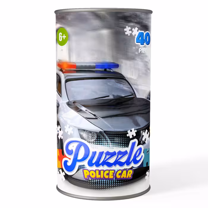 پازل 40 تکه کارتون ماشین پلیس